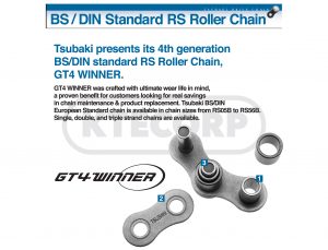 TSUBAKI BS/DIN Standard RS Roller Chain – KTE CORPORATION