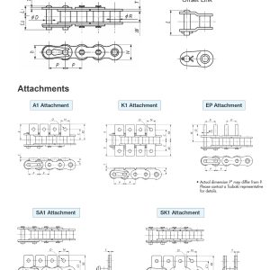 Tsubaki ANSI Single Pitch Standard